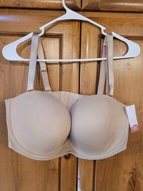 NWT | Cacique Lightly Lined Multi-Way Strapless Bra 40F (40DDD)